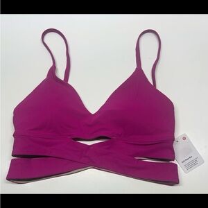 Lululemon still now bra pink size 6 pink
